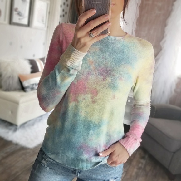 Tops - Last 1️⃣ Fiona Spring Pastel Tie Dye Top So Soft